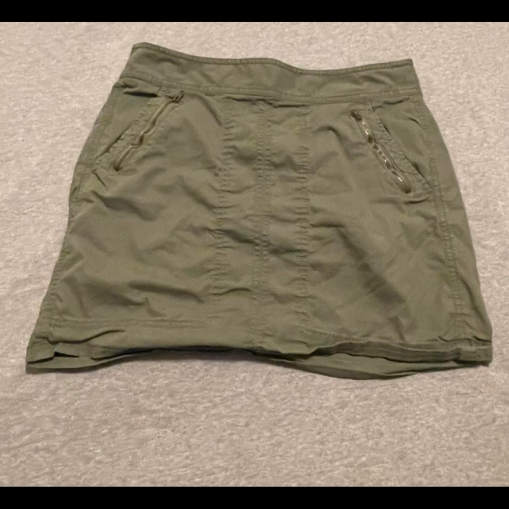green bomber skirt